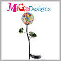 LED-Glasblumenmuster-Solarlicht-Garten-Stange